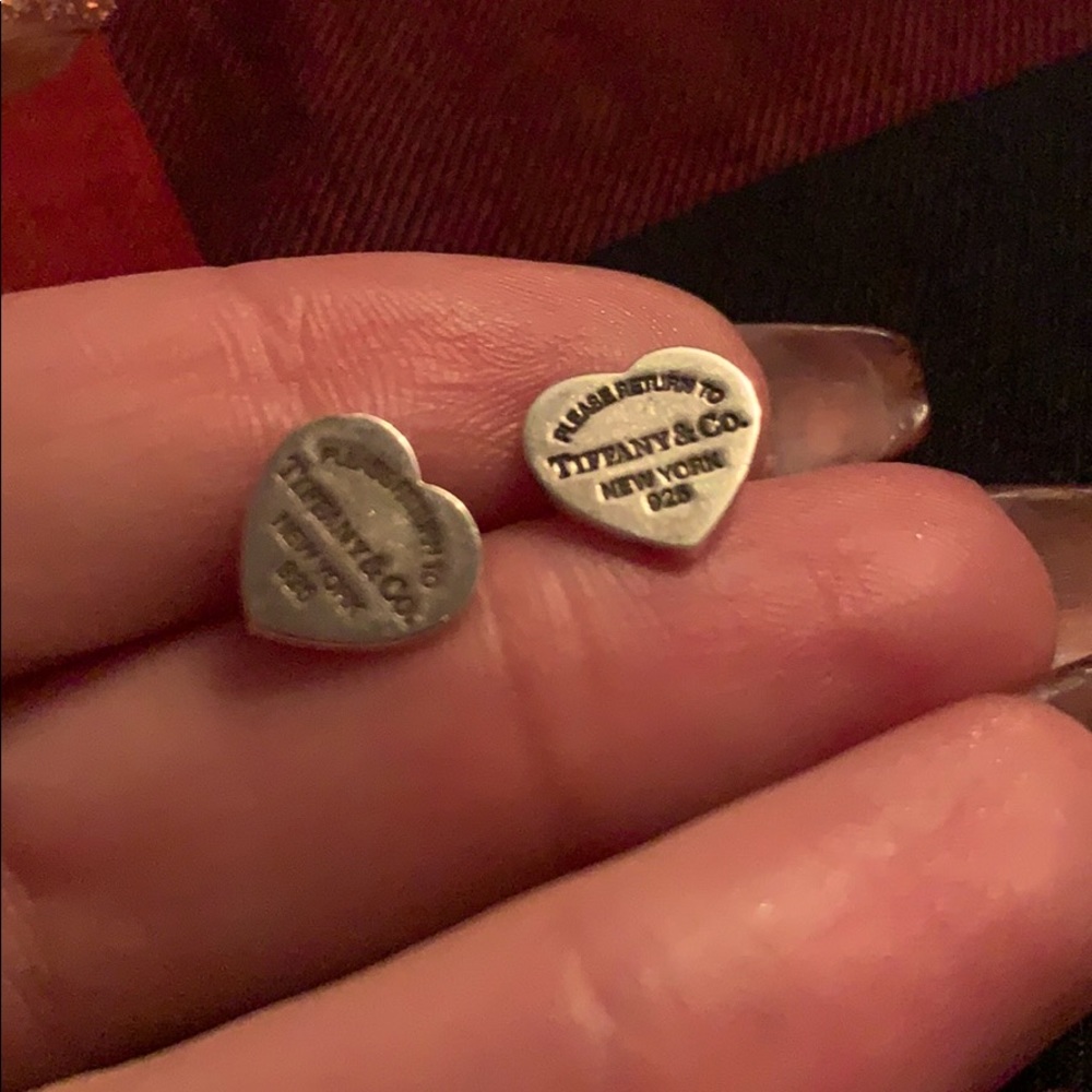 Tiffany logo heart earrings